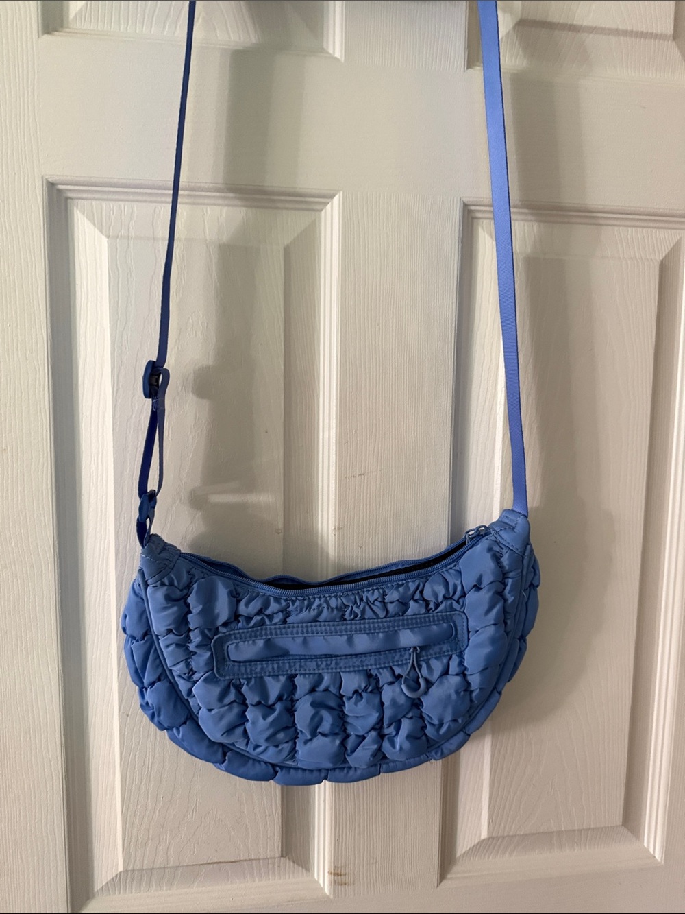 wild fable Light Blue Quilted Crossbody Bag